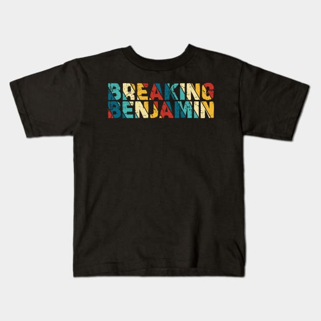 Retro Color - Breaking Benjamin Kids T-Shirt by Arestration